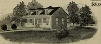 An illustration from Practical bungalows and cottages for town and country, perspective views and floor plans for three hundred low and medium priced houses and bungalows .. (1916)