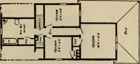 Picture 120 of 721 from Practical bungalows and cottages for town and country, perspective views and floor plans for three hundred low and medium priced houses and bungalows .. (1916), leaf 112