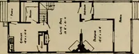 An illustration from Practical bungalows and cottages for town and country, perspective views and floor plans for three hundred low and medium priced houses and bungalows .. (1916)