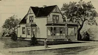 Picture 128 of 721 from Practical bungalows and cottages for town and country, perspective views and floor plans for three hundred low and medium priced houses and bungalows .. (1916), leaf 117