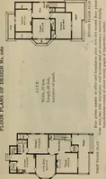 An illustration from Practical bungalows and cottages for town and country, perspective views and floor plans for three hundred low and medium priced houses and bungalows .. (1916)