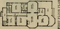 An illustration from Practical bungalows and cottages for town and country, perspective views and floor plans for three hundred low and medium priced houses and bungalows .. (1916)
