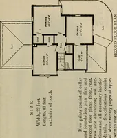 Picture 151 of 721 from Practical bungalows and cottages for town and country, perspective views and floor plans for three hundred low and medium priced houses and bungalows .. (1916), leaf 136