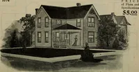An illustration from Practical bungalows and cottages for town and country, perspective views and floor plans for three hundred low and medium priced houses and bungalows .. (1916)