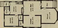 Picture 162 of 721 from Practical bungalows and cottages for town and country, perspective views and floor plans for three hundred low and medium priced houses and bungalows .. (1916), leaf 146