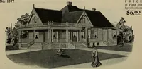 Picture 163 of 721 from Practical bungalows and cottages for town and country, perspective views and floor plans for three hundred low and medium priced houses and bungalows .. (1916), leaf 147