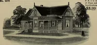 Picture 165 of 721 from Practical bungalows and cottages for town and country, perspective views and floor plans for three hundred low and medium priced houses and bungalows .. (1916), leaf 149