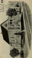 An illustration from Practical bungalows and cottages for town and country, perspective views and floor plans for three hundred low and medium priced houses and bungalows .. (1916)