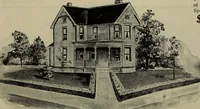 Picture 169 of 721 from Practical bungalows and cottages for town and country, perspective views and floor plans for three hundred low and medium priced houses and bungalows .. (1916), leaf 153