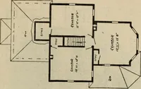 Picture 170 of 721 from Practical bungalows and cottages for town and country, perspective views and floor plans for three hundred low and medium priced houses and bungalows .. (1916), leaf 154