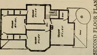 An illustration from Practical bungalows and cottages for town and country, perspective views and floor plans for three hundred low and medium priced houses and bungalows .. (1916)
