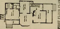 Picture 174 of 721 from Practical bungalows and cottages for town and country, perspective views and floor plans for three hundred low and medium priced houses and bungalows .. (1916), leaf 156