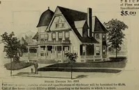 Picture 192 of 721 from Practical bungalows and cottages for town and country, perspective views and floor plans for three hundred low and medium priced houses and bungalows .. (1916), leaf 171
