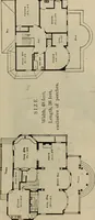 Picture 193 of 721 from Practical bungalows and cottages for town and country, perspective views and floor plans for three hundred low and medium priced houses and bungalows .. (1916), leaf 172