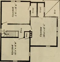 An illustration from Practical bungalows and cottages for town and country, perspective views and floor plans for three hundred low and medium priced houses and bungalows .. (1916)