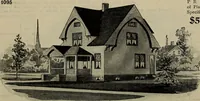 Picture 203 of 721 from Practical bungalows and cottages for town and country, perspective views and floor plans for three hundred low and medium priced houses and bungalows .. (1916), leaf 179