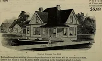 Picture 206 of 721 from Practical bungalows and cottages for town and country, perspective views and floor plans for three hundred low and medium priced houses and bungalows .. (1916), leaf 181