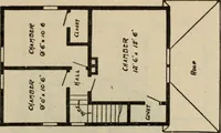 An illustration from Practical bungalows and cottages for town and country, perspective views and floor plans for three hundred low and medium priced houses and bungalows .. (1916)
