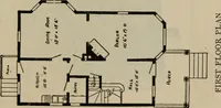 Picture 230 of 721 from Practical bungalows and cottages for town and country, perspective views and floor plans for three hundred low and medium priced houses and bungalows .. (1916), leaf 200