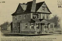 Picture 236 of 721 from Practical bungalows and cottages for town and country, perspective views and floor plans for three hundred low and medium priced houses and bungalows .. (1916), leaf 205
