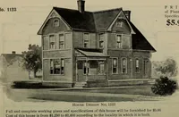 Picture 239 of 721 from Practical bungalows and cottages for town and country, perspective views and floor plans for three hundred low and medium priced houses and bungalows .. (1916), leaf 207
