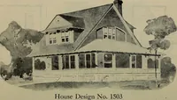 Picture 248 of 721 from Practical bungalows and cottages for town and country, perspective views and floor plans for three hundred low and medium priced houses and bungalows .. (1916), leaf 213