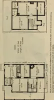 An illustration from Practical bungalows and cottages for town and country, perspective views and floor plans for three hundred low and medium priced houses and bungalows .. (1916)