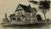 Picture 286 of 721 from Practical bungalows and cottages for town and country, perspective views and floor plans for three hundred low and medium priced houses and bungalows .. (1916), leaf 243
