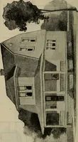 An illustration from Practical bungalows and cottages for town and country, perspective views and floor plans for three hundred low and medium priced houses and bungalows .. (1916)