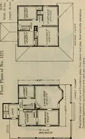 Picture 298 of 721 from Practical bungalows and cottages for town and country, perspective views and floor plans for three hundred low and medium priced houses and bungalows .. (1916), leaf 250