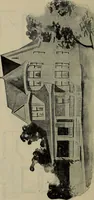 An illustration from Practical bungalows and cottages for town and country, perspective views and floor plans for three hundred low and medium priced houses and bungalows .. (1916)