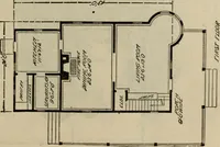 An illustration from Practical bungalows and cottages for town and country, perspective views and floor plans for three hundred low and medium priced houses and bungalows .. (1916)