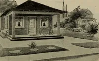 Picture 318 of 721 from Practical bungalows and cottages for town and country, perspective views and floor plans for three hundred low and medium priced houses and bungalows .. (1916), leaf 265
