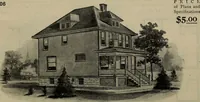 Picture 9 of 721 from Practical bungalows and cottages for town and country, perspective views and floor plans for three hundred low and medium priced houses and bungalows .. (1916), leaf 27