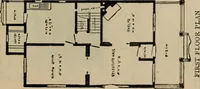 An illustration from Practical bungalows and cottages for town and country, perspective views and floor plans for three hundred low and medium priced houses and bungalows .. (1916)