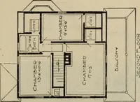 Picture 348 of 721 from Practical bungalows and cottages for town and country, perspective views and floor plans for three hundred low and medium priced houses and bungalows .. (1916), leaf 292