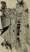 An illustration from Practical bungalows and cottages for town and country, perspective views and floor plans for three hundred low and medium priced houses and bungalows .. (1916)