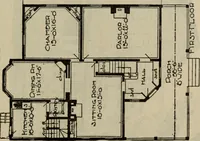 Picture 359 of 721 from Practical bungalows and cottages for town and country, perspective views and floor plans for three hundred low and medium priced houses and bungalows .. (1916), leaf 298