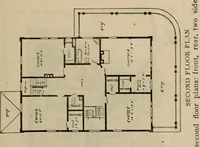 An illustration from Practical bungalows and cottages for town and country, perspective views and floor plans for three hundred low and medium priced houses and bungalows .. (1916)