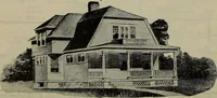 Picture 365 of 721 from Practical bungalows and cottages for town and country, perspective views and floor plans for three hundred low and medium priced houses and bungalows .. (1916), leaf 303