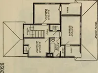 An illustration from Practical bungalows and cottages for town and country, perspective views and floor plans for three hundred low and medium priced houses and bungalows .. (1916)