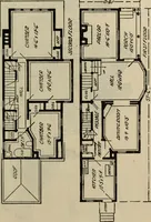 An illustration from Practical bungalows and cottages for town and country, perspective views and floor plans for three hundred low and medium priced houses and bungalows .. (1916)