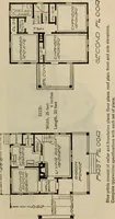 An illustration from Practical bungalows and cottages for town and country, perspective views and floor plans for three hundred low and medium priced houses and bungalows .. (1916)
