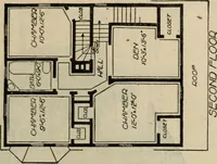 Picture 406 of 721 from Practical bungalows and cottages for town and country, perspective views and floor plans for three hundred low and medium priced houses and bungalows .. (1916), leaf 336