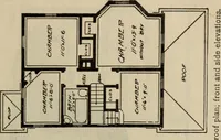 Picture 409 of 721 from Practical bungalows and cottages for town and country, perspective views and floor plans for three hundred low and medium priced houses and bungalows .. (1916), leaf 338