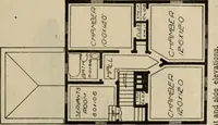Picture 422 of 721 from Practical bungalows and cottages for town and country, perspective views and floor plans for three hundred low and medium priced houses and bungalows .. (1916), leaf 348