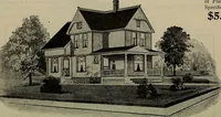 Picture 20 of 721 from Practical bungalows and cottages for town and country, perspective views and floor plans for three hundred low and medium priced houses and bungalows .. (1916), leaf 35