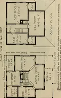 Picture 435 of 721 from Practical bungalows and cottages for town and country, perspective views and floor plans for three hundred low and medium priced houses and bungalows .. (1916), leaf 358