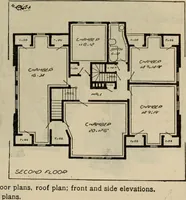 Picture 454 of 721 from Practical bungalows and cottages for town and country, perspective views and floor plans for three hundred low and medium priced houses and bungalows .. (1916), leaf 374
