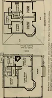 An illustration from Practical bungalows and cottages for town and country, perspective views and floor plans for three hundred low and medium priced houses and bungalows .. (1916)
